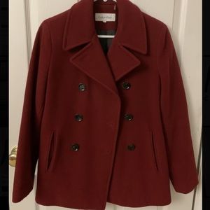 Calvin Klein deep red coat